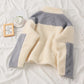 Loose stand-collar student cardigan jacket
