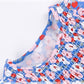 Knitted floral girl dress