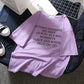 Korean style loose all-match cec half sleeve t-shirt