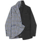 Button-stitched check suit