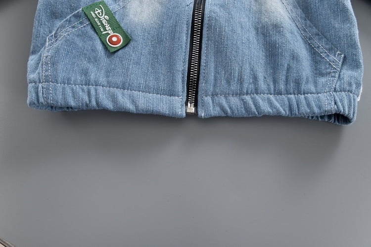 Ensemble trois pièces en denim pour enfants