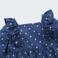 Little Polka Dot Blue Cute Fashionable Princess Dress