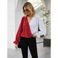 Women's Shirt Autumn Polka Dot Color Matching Printed Long Sleeve Shirt