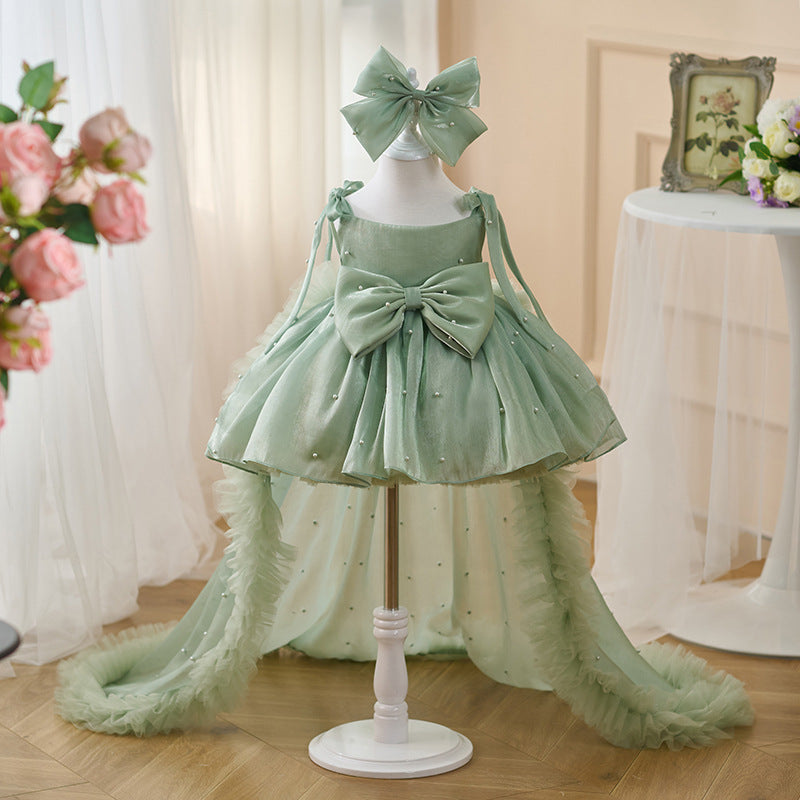 Large Trailing Mesh Children's Dress