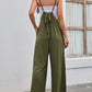 Strap High Waist Casual Wide Leg Jumpsuit