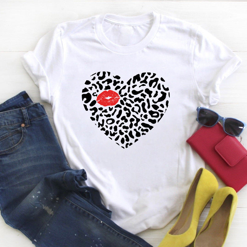 Personalized English Letters Couple Men's And Women's T-shirts