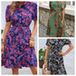 Robe chemise d'été ample à manches courtes