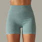 Pantalon de yoga tricoté sans coutures, taille haute, rehaussant les hanches