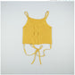 Strapless vest back hollow tie