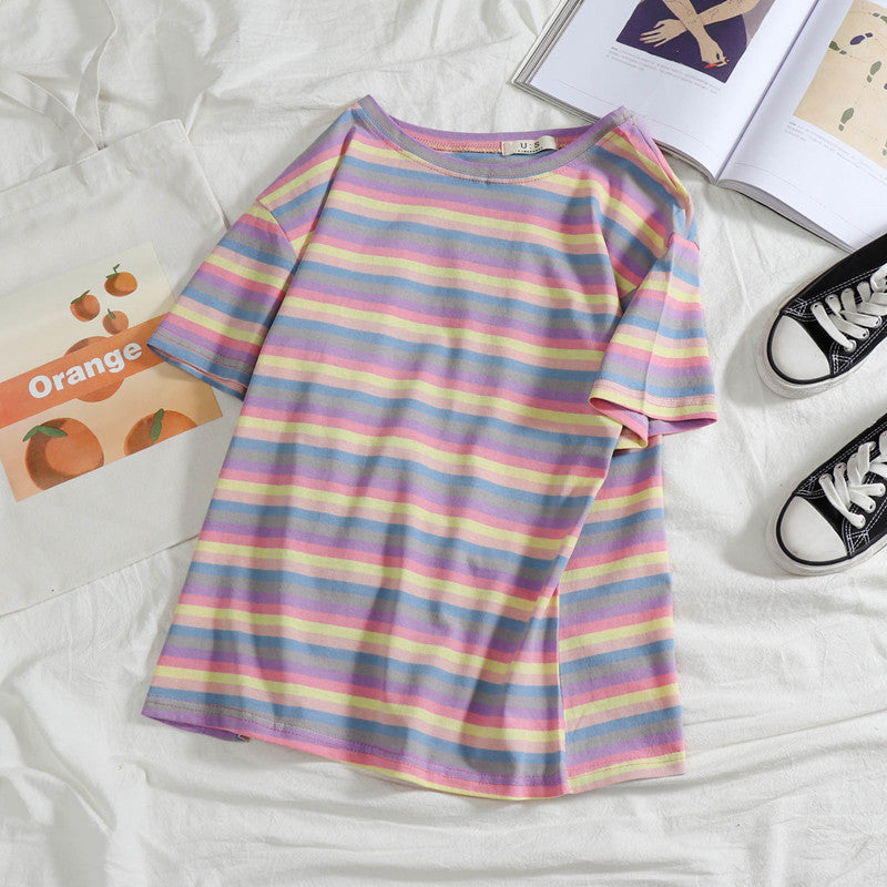 Loose striped top
