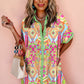 Fashion Geometry Pattern Printed Dress Women