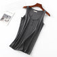 Threaded cotton women's vest