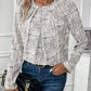 Round Neck Fashion Elegant Loose Long-sleeved Women's Top