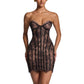6 European And American Lace Bustier Sheath Dress