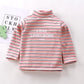 Plus fleece long sleeve high neck t-shirt