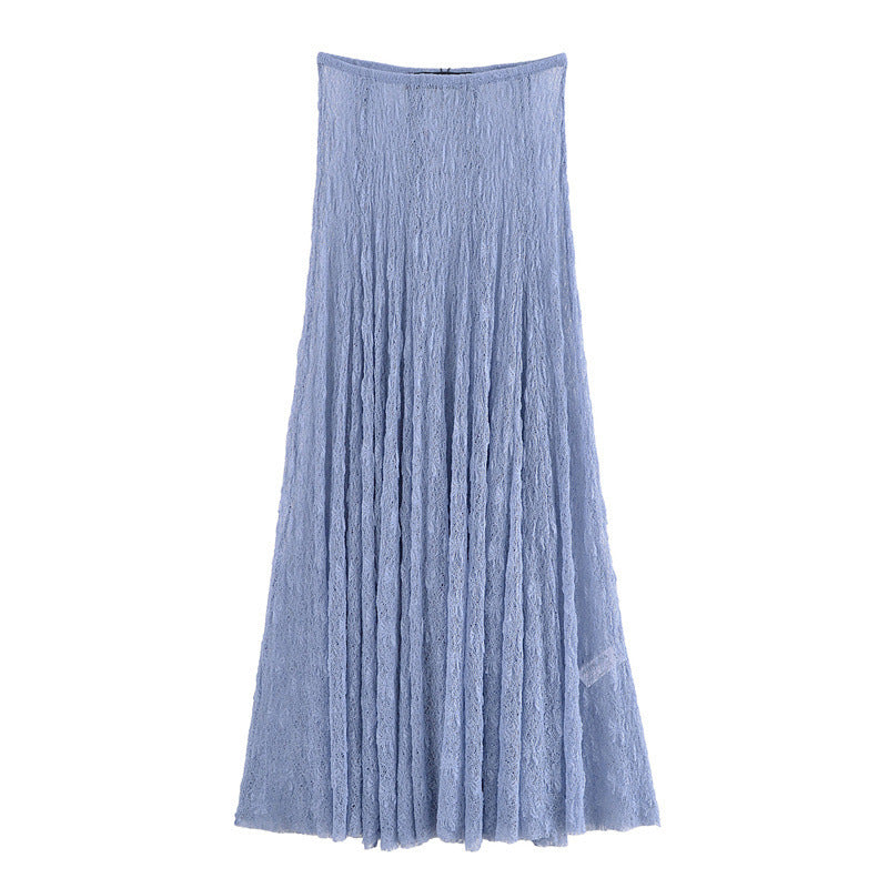 European And American Style Women's V-neck Camisole Top High Waist Skirt