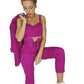 Women's solid color suit