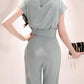 V-neck Lace-up Clothes Korean Style Graceful Tops Pants Business Suit