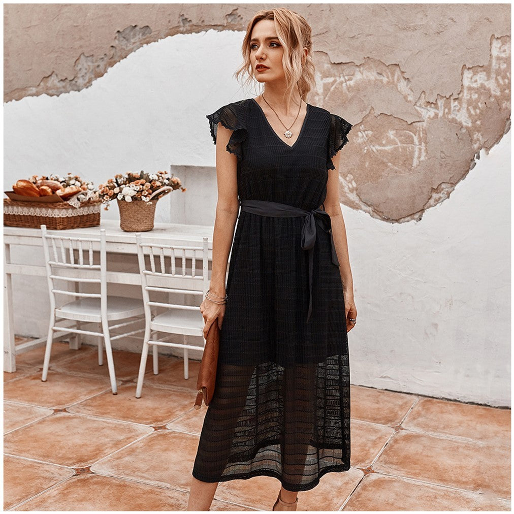 Robe rétro française d'été