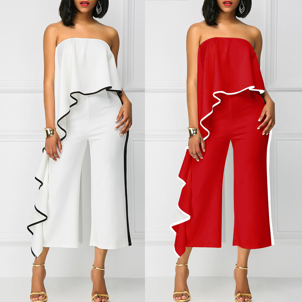 Pantalon large à une épaule