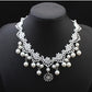 European fashion elegant jewelry bride wedding accessories necklace pearl necklace set of high-end super cost-effective package