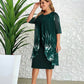Women's Knitted Lace Cloak Dress