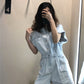 Waist slimming jumpsuit shorts