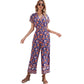 Open-Back Loose-Fitting One-Piece Printed Western Style One-Piece Clothes