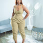 Women's Fashion Camisole Solid Color Pants Casual Set