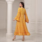 Elegant Digital Printing Plus Size Dress