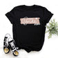 T-shirt imprimé à manches courtes pour femme, idéal pour un enterrement de vie de jeune fille avant le mariage