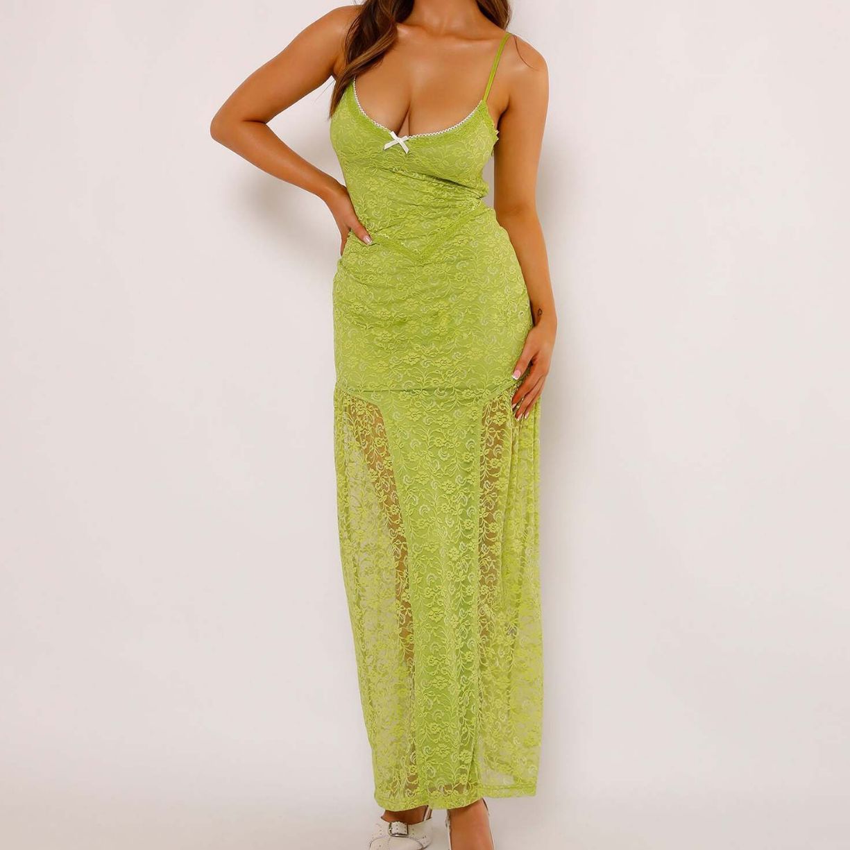 Sling Lace See-through Slim Sheath Dress