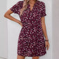 Women's Printed Short-sleeved Mid-length Shirt Dress