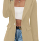 Fashion Casual Solid Color Long Sleeve Coat
