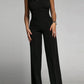 Women's Slim-fit Tube Top Straight Jumpsuit