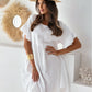 Loose Pleated Solid Color Dress