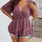 Fashion Pleated Short-sleeve Coat For Women