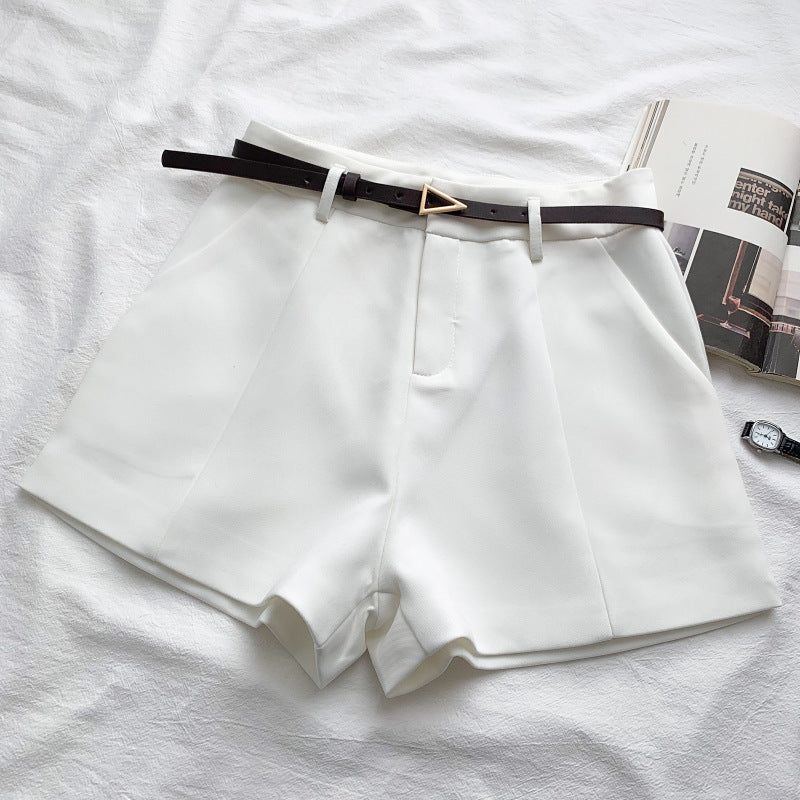 Short de costume slim taille haute polyvalent et tendance