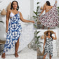 Plus Size Women's Non-positioning Printed One-piece Beach Dress