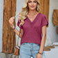 Women's Fashion Solid Color Casual T-shirt