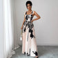 Women's Retro Painted Print Slip Dress