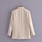 Women's Flap Pocket One Button Blazer