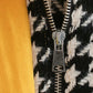 Short Houndstooth Woolen Texture Small Lapel Single Pocket