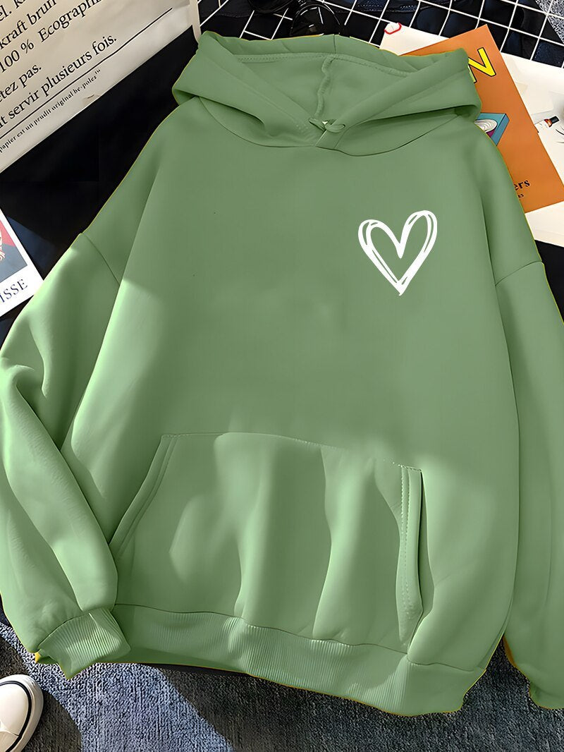 Nouveau pull à capuche simple et basique avec impression 3D numérique « Love » pour hommes et femmes, motif planète