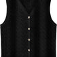 European And American Women's Fashion Sweater Vest Twisted Knitted Short