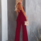 Summer Temperament Women's Lace Jumpsuit Mid-Waist Casual Pants