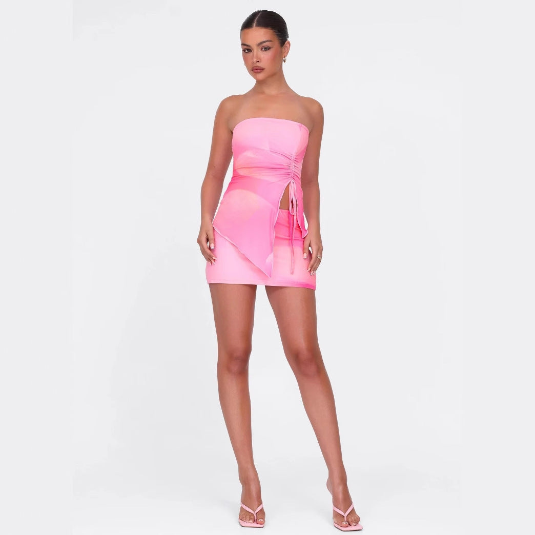 Breathable Cool Stylish And Sexy Skirt Set For Women