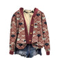 Cardigan tricoté imprimé numérique 3D, manteau, imitation pull, vêtements pour femmes