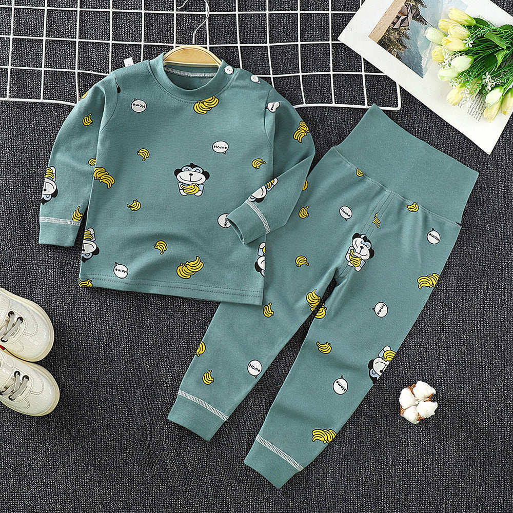 Toddler Boys And Girls Baby Autumn Clothes Long Trousers Home Service