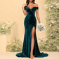 Womens Stylish Elegant And Refined Solid-color Split Dress